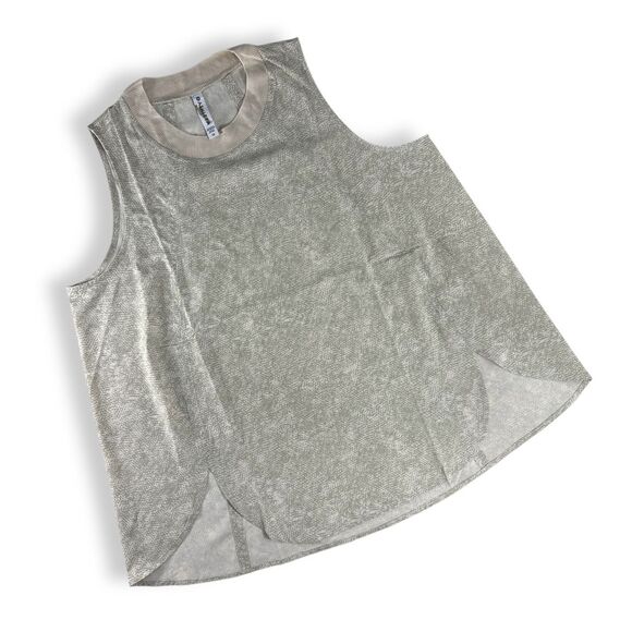 Athleta Zephyr Print Tank Top Women’s Gray/Cream Size 1X Viper Reptile Stretch - Picture 5 of 10